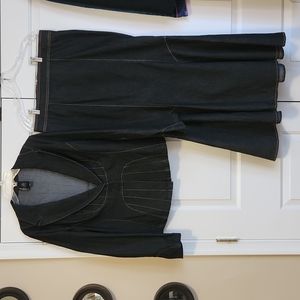 Bisou Bisou 2 piece denim skirt set